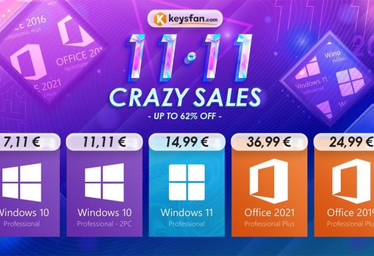 Crazy sales στο Keysfan: τα πιο φθηνά Windows 10 keys από 7,11€!